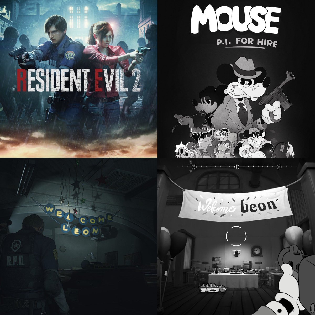 A resident evil 2 reference to leon in mouse P.I. for hire !!