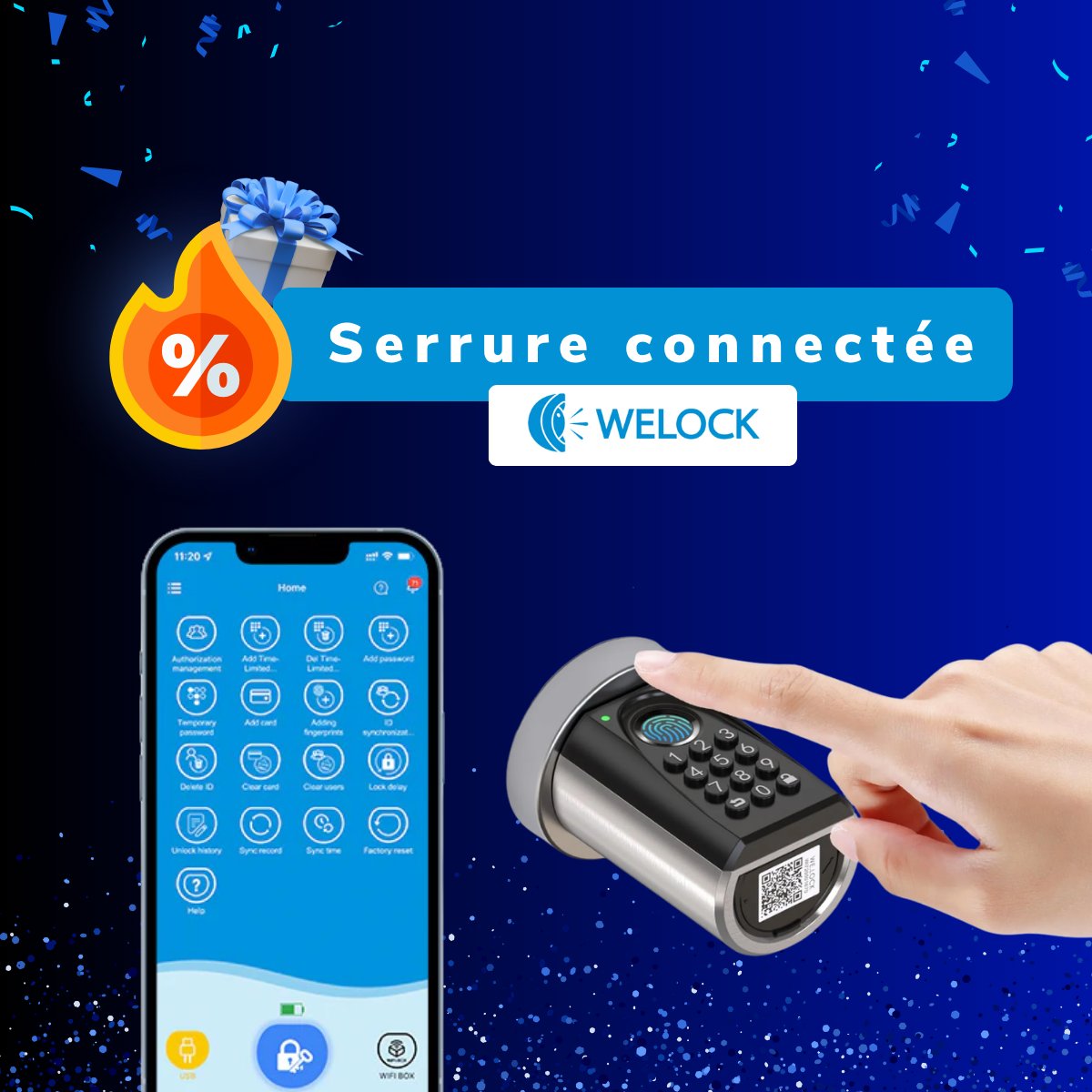 ITConnect_fr's tweet image. WELOCK ToucA51 🔑

Notre partenaire lance une vente flash sur sa nouvelle serrure connectée, quelles sont les caractéristiques de ce modèle ? 

Comment profiter de cette offre ?
➡️ La réponse ici : it-connect.fr/bon-plan-weloc…

#WELOCK #Home #SmartLocks