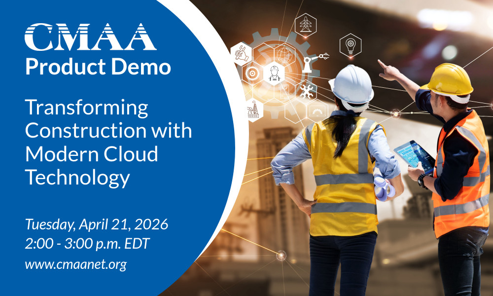 CMAA_HQ's tweet image. Ready to modernize your #construction business? Join a FREE #CMAA Product Demo and discover how cloud #technology is transforming the way contractors manage finance and projects. This session is packed with practical insights. Save your spot now!  ow.ly/sro650YK5iG