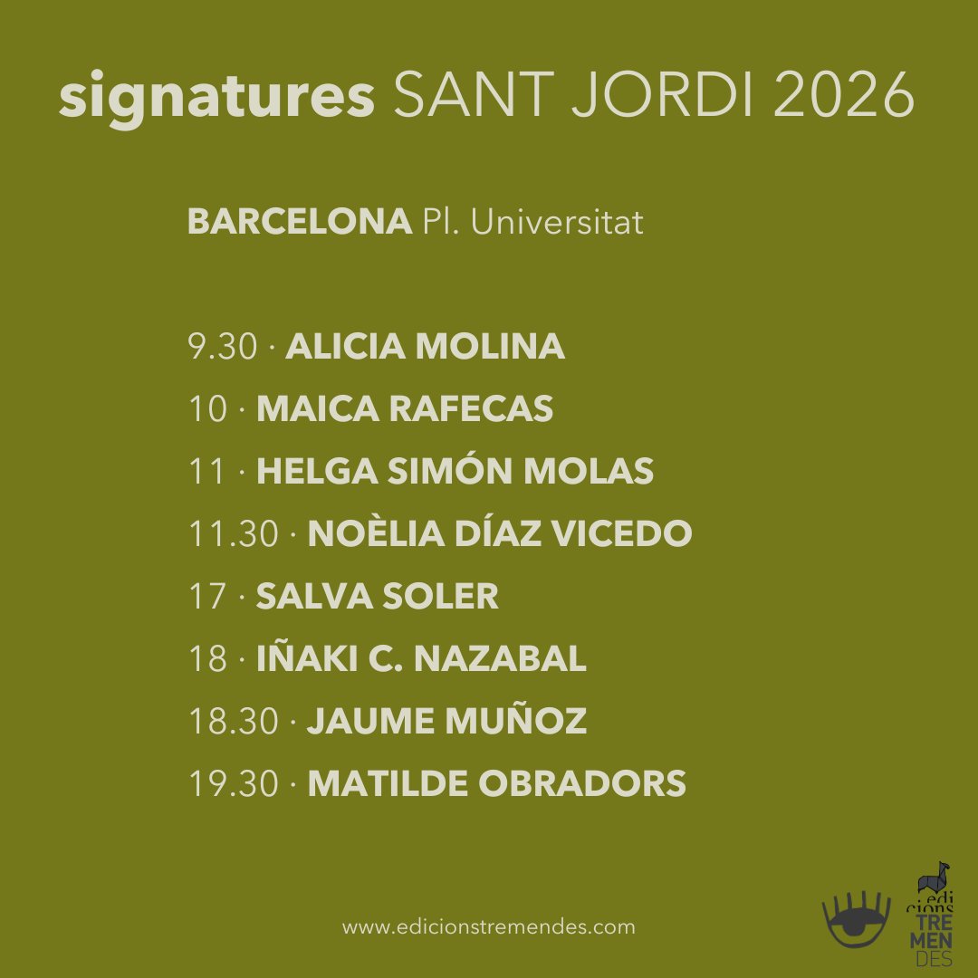 ed_tremendes's tweet photo. Aquí tens tota la informació del Sant Jordi tremendu: parades, novetats i signatures! Vine, remena i tremendeja amb nosaltres! T’hi esperem!🌹📚🥰

#somtremendes https://t.co/Ks2n6fz62h