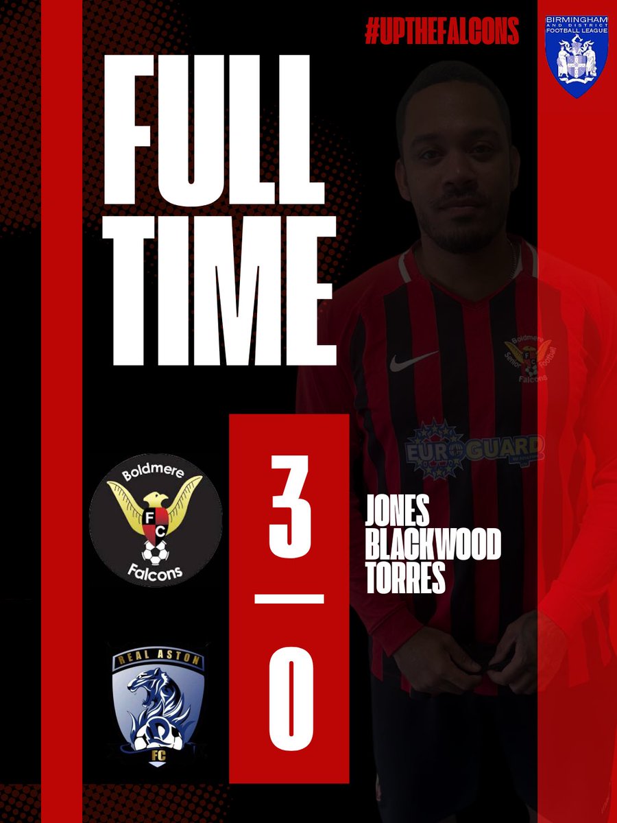 FalconsBoldmere's tweet photo. 🔴⚫️ 𝐅𝐔𝐋𝐋 𝐓𝐈𝐌𝐄 🔴⚫️

A convincing victory against a side that hardly troubled us. With football being the winner in the game overall. 

That’s our last fixture before our final Tuesday. Make sure you get down to support the boys and be our 12th man. 

#UTB ❤️🖤 https://t.co/mp9PwbpjVS