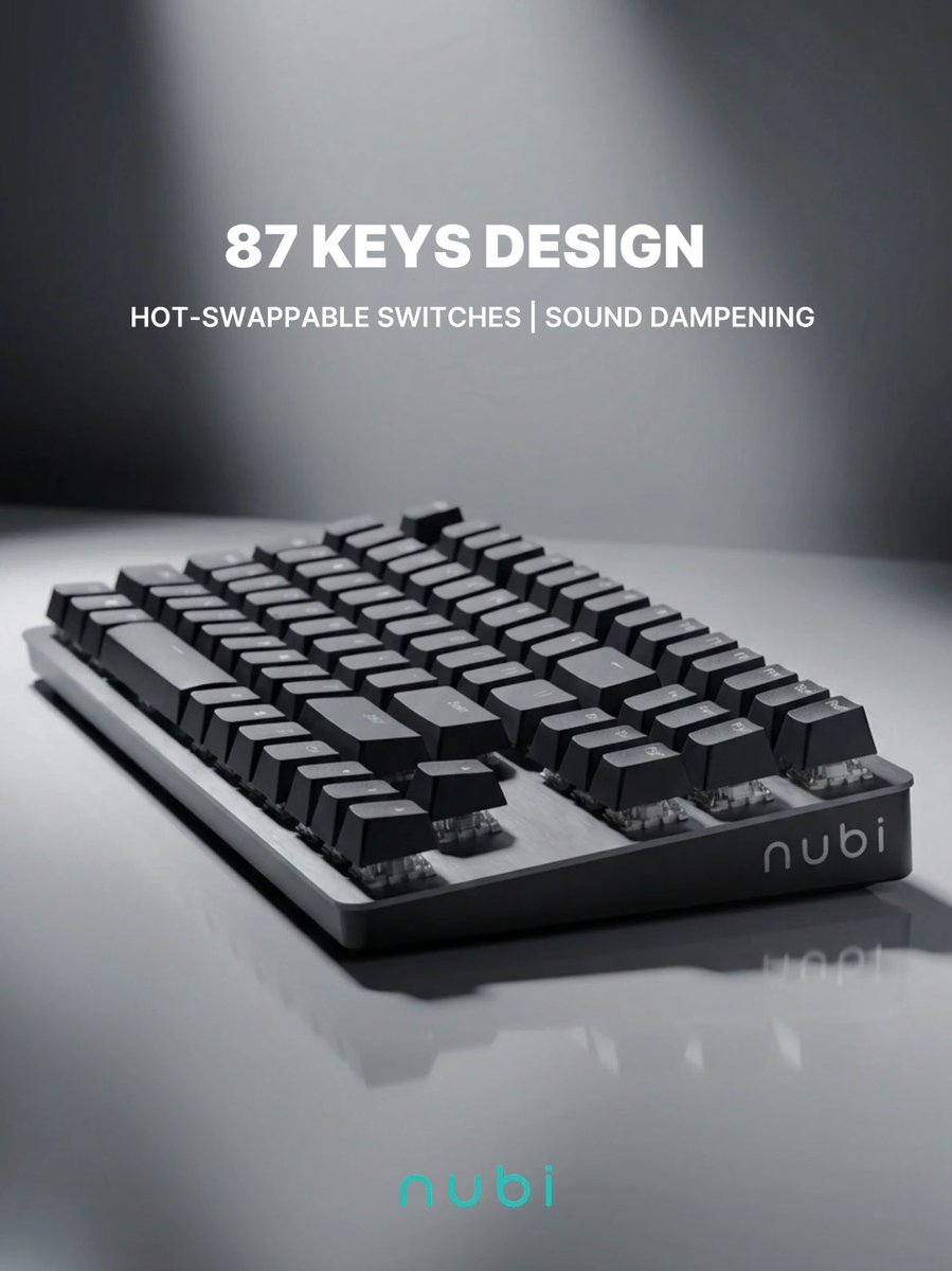 nubi_gg's tweet image. ⚡Open, bold and unapologetic.⚡

The NK87 in Skeleton design isn’t just for looks — it owns that sharp, modern vibe. 

Hot-swap on every key. Sound dampening. G3MS Sapphire v2 tactile switches.

87 keys of pure reliability🚀

#gamingsetup #desksetup #gaminggear