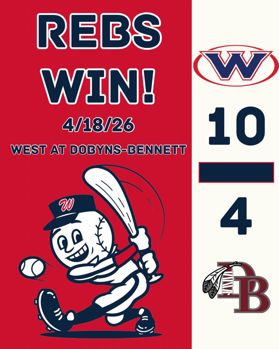 West High School Rebels Baseball tweet media