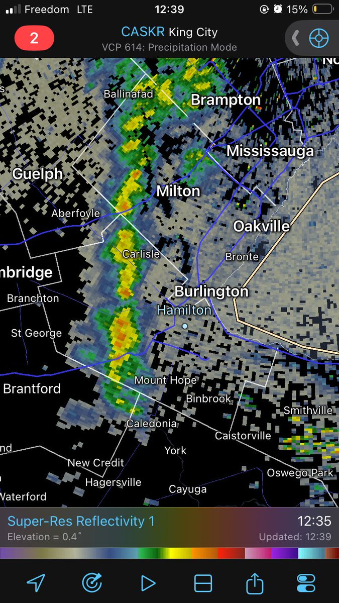 AdamWeather0's tweet image. WOAH! Ominous dark cloud for approaching showers in #Hamilton! #ONwx #ONStorm