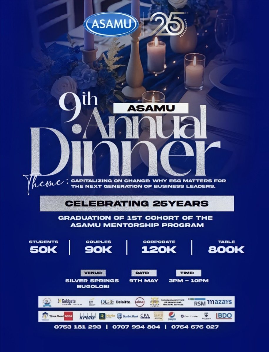 Jubilee dinner happening on 9th May 2026 ✨