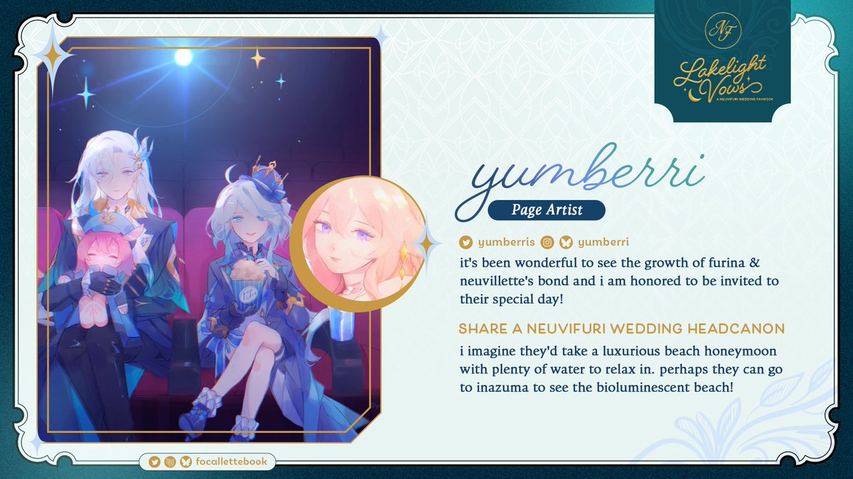 focallettebook's tweet photo. 💍 PAGE ARTIST: yumberri 🤍

It's time to put on your shipping goggles, Neuvifuris, and try not to get blinded by the beauty — we hope you're all ready to have your hearts warmed by the soft and mellow tenderness @yumberris is serving at the wedding party 🥰💙 https://t.co/sWwvg501Gk