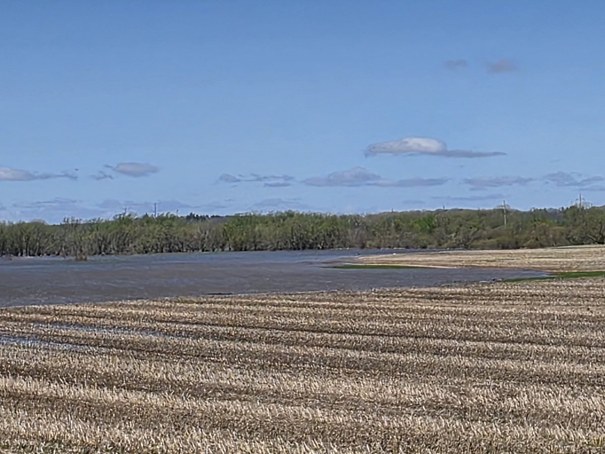 It's a white caps on the field kind of day.

Tornadoes hit a couple local small towns this week. Lots of damage so a little flooding this early in the season I wont be complaining about, not one bit.
