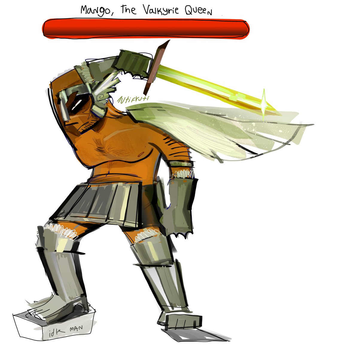 what about king orange as the valkyrie queen #alanbecker