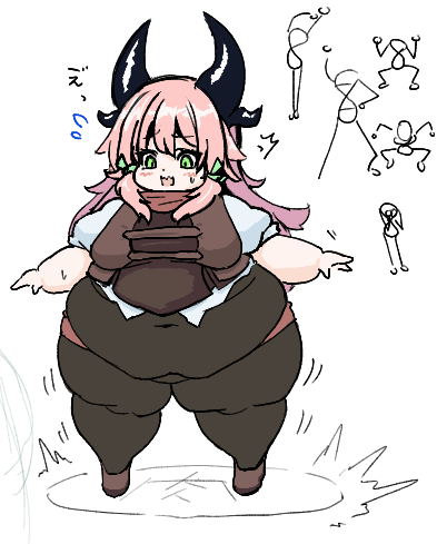 久しぶりにトマスさんの絵茶参加させていただきました!小柄もちもち! 