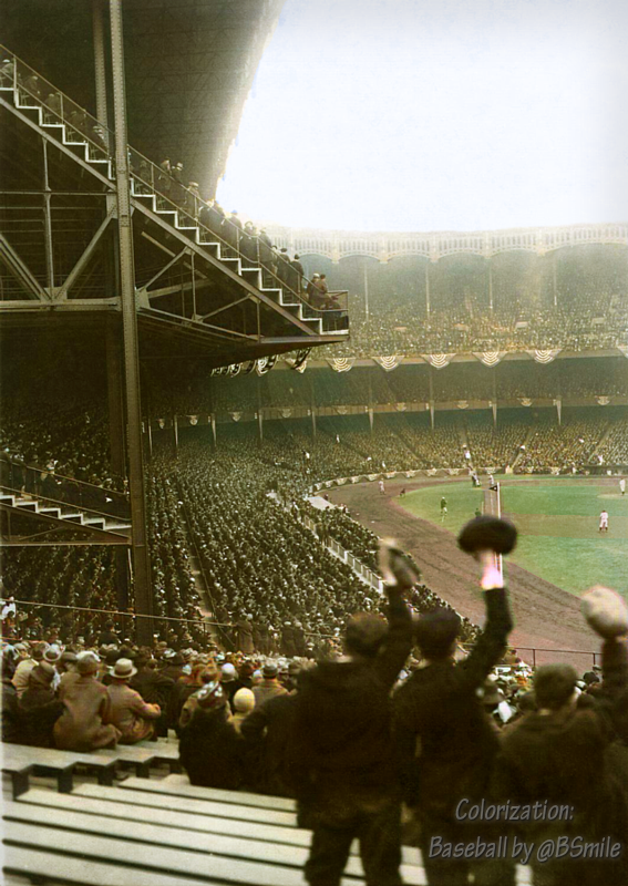 BSmile's tweet image. 103 Years Ago Today: A fan's view of the first game at Yankee Stadium! (April 18, 1923) #MLB #Yankees #Baseball #History #RepBX