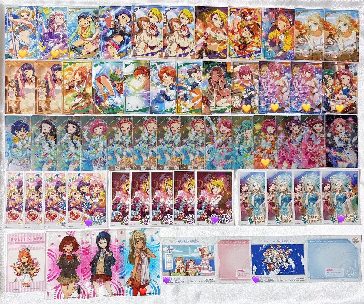 kyanu313's tweet photo. ナナシス　グッズ　ポストカード　コースター　交換　譲渡　買取

【譲】
画像参照

【求】
同異種ホノカ

各200円
❤交換のみ
💛定価
💜100円

郵送(+送料)>>4/26(2部開場前)手渡しでのお取引となります。 https://t.co/SN80iJVzwi