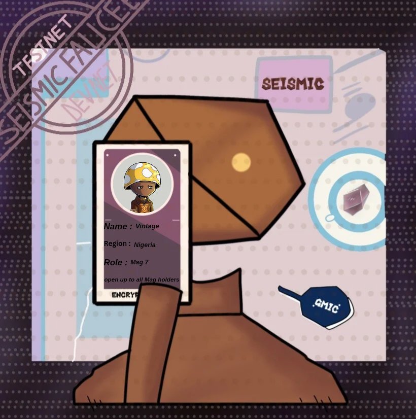 Cynthiawebs's tweet photo. GMIC guys 

Vol. 4 🪪
Another set of @SeismicSys Testnet ID Cards is out 

We’re sharing a few slots daily, and the support has been amazing 💜

If you’d like yours, kindly send your PFP via DM 📩
@NoxxW3 @xealistt @heathcliff_eth https://t.co/u94FnLgK3j