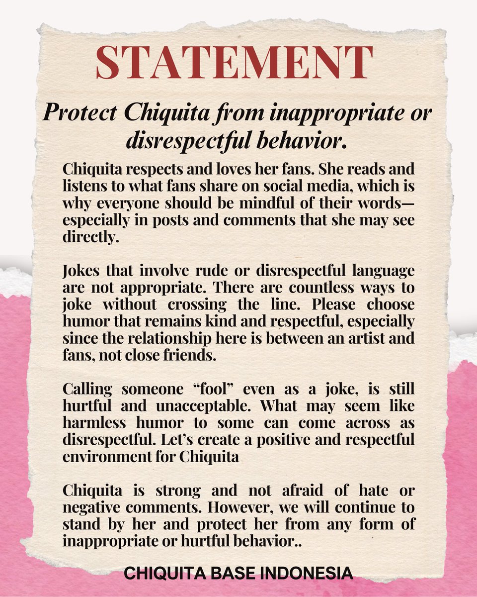 CHIQUITA INDONESIA BASE tweet media