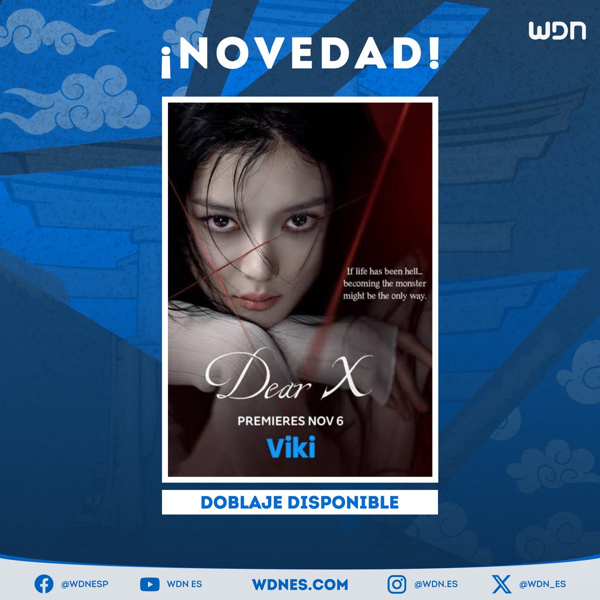 [Int’l News] #DearX is the first K-drama <a href="/Viki/">Viki</a> has dubbed into Spanish directly — within a year of release.

Instead of waiting for Mexican TV to broadcast a K-drama and license the existing dub, it commissioned its own — Venezuelan studio Les Company with Argentine voice talent,