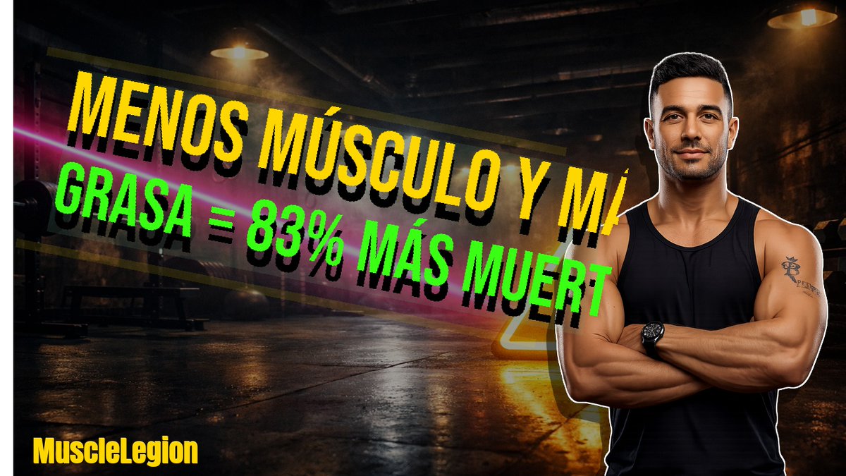 QuitThe9to5's tweet photo. Perder Músculo y Ganar Grasa Aumenta tu Riesgo de Muerte un 83% 💀... # Descripción para YouTube

---

¿Sabías que la combinación de perder músculo y ganar grasa puede aumentar tu riesgo  
https://t.co/ClCd4E5nIs
 #musculación #hipertrofia #entrenamiento https://t.co/wzi7szxK1Q