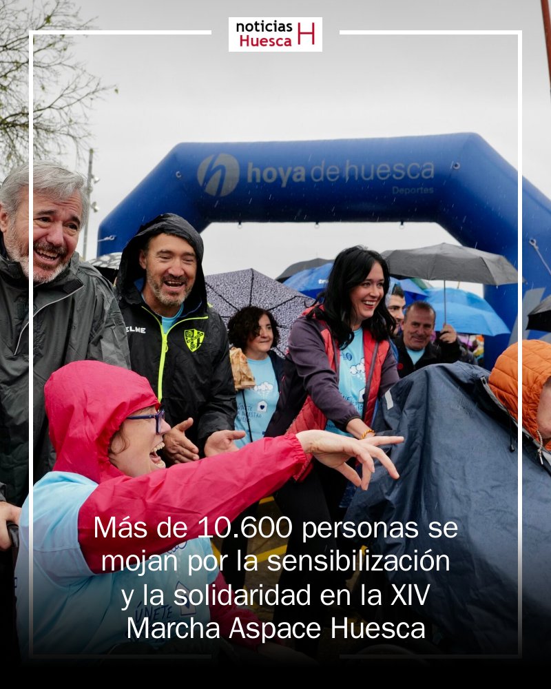 HuescaEdOn's tweet image. 🌧️ Más de 10.600 corazones solidarios se unieron en la XIV Marcha Aspace Huesca a pesar de la lluvia. ¡Una verdadera muestra de compromiso por la construcción de una nueva residencia! 🏠 ¡Juntos hacemos la diferencia! #Huesca #Solidaridad #Aspace mrf.lu/HjH-