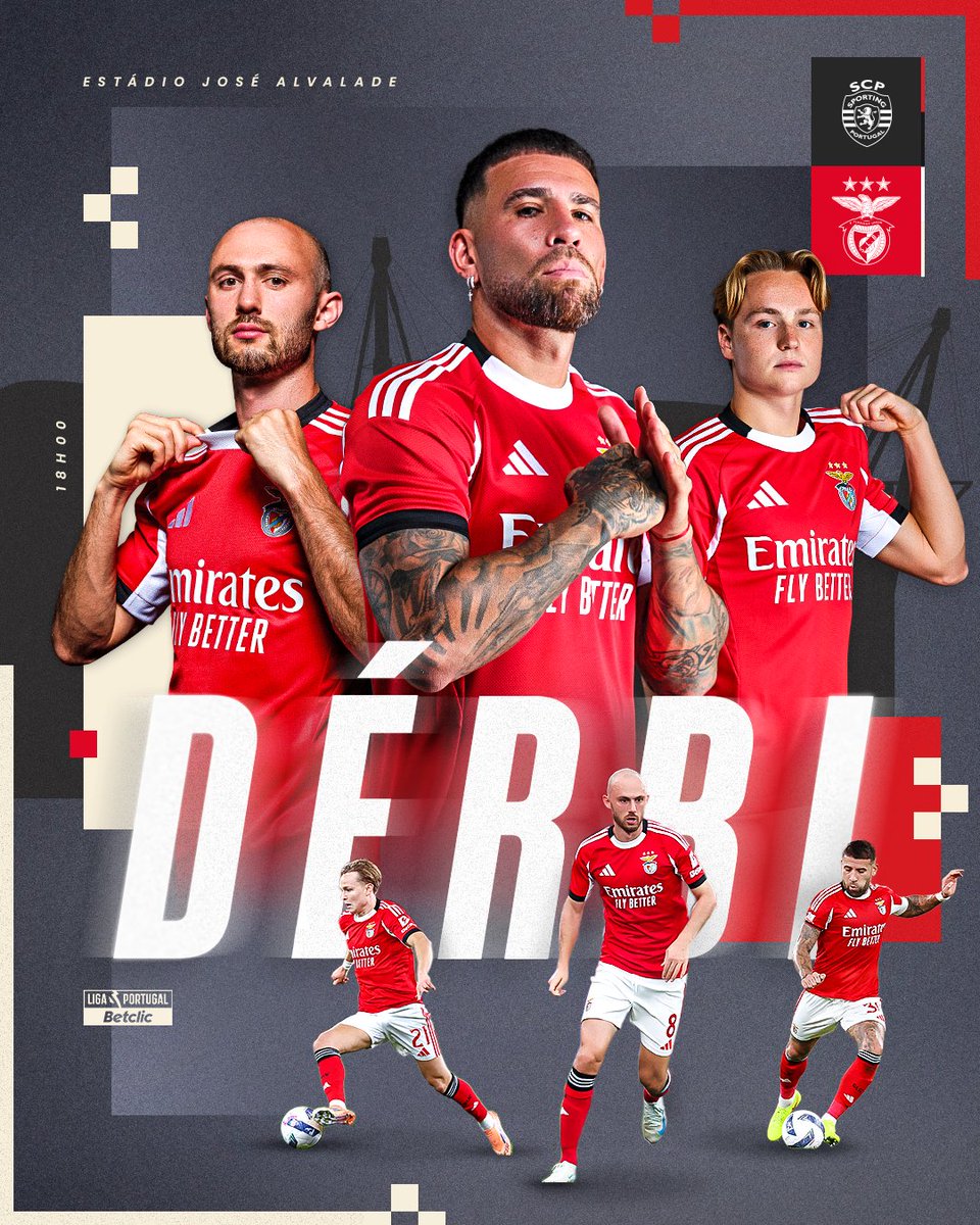 Dia de Dérbi! ⚔️

#SCPSLB | #LigaPortugalBetclic