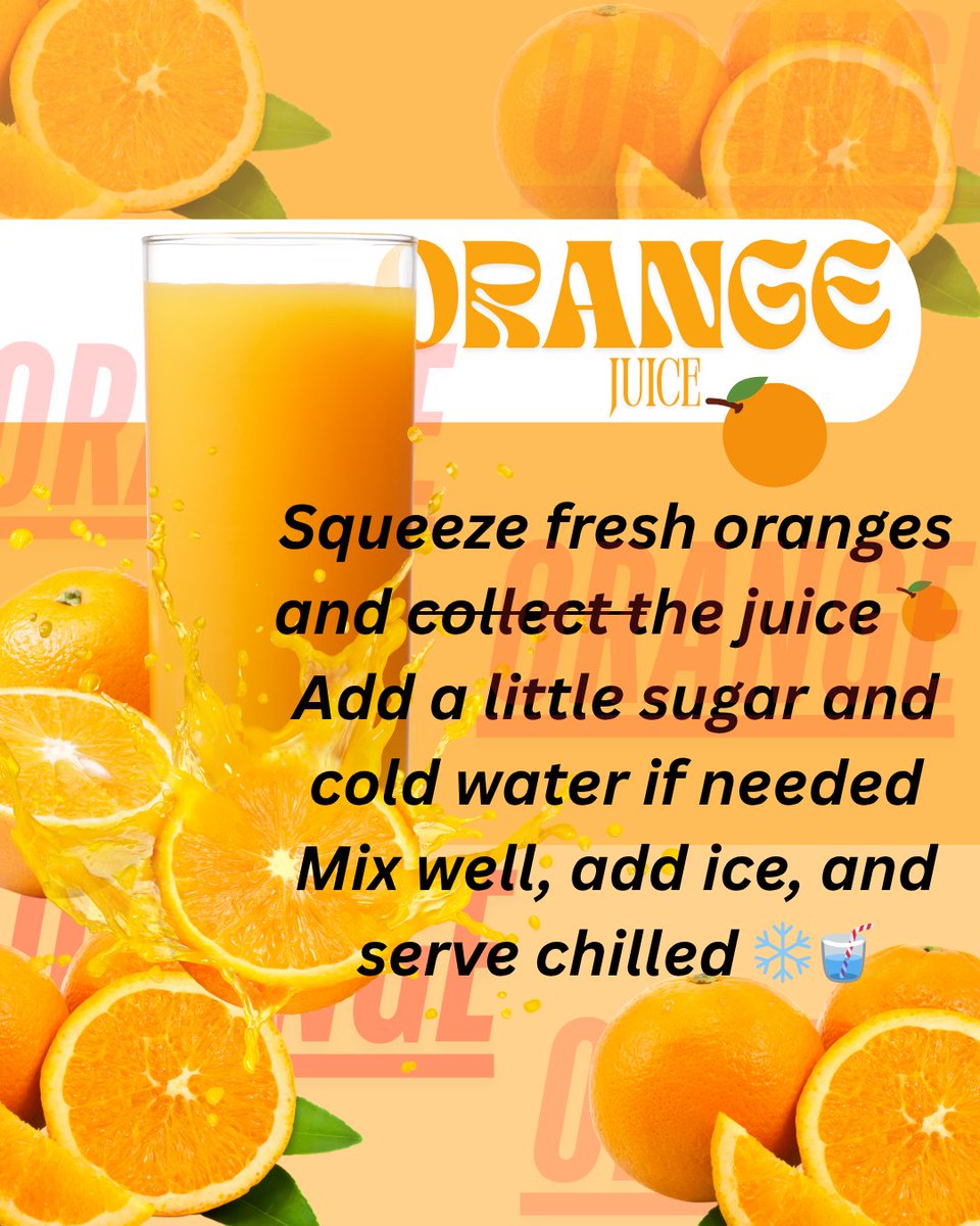 hafsa_111333's tweet image. #orangejuice