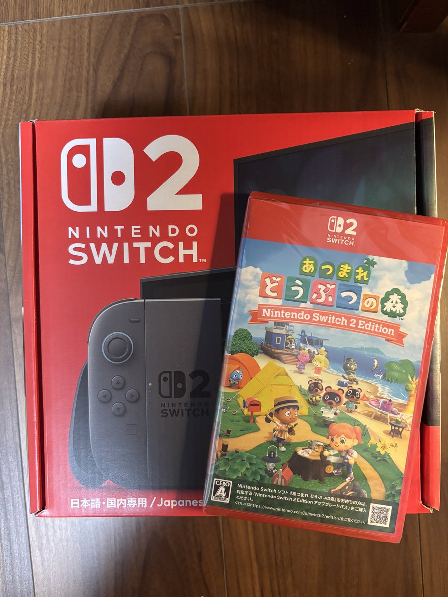 CocomiRuru's tweet photo. Switch2とどうぶつの森買ってもらった。 https://t.co/8JWY7pUjaz