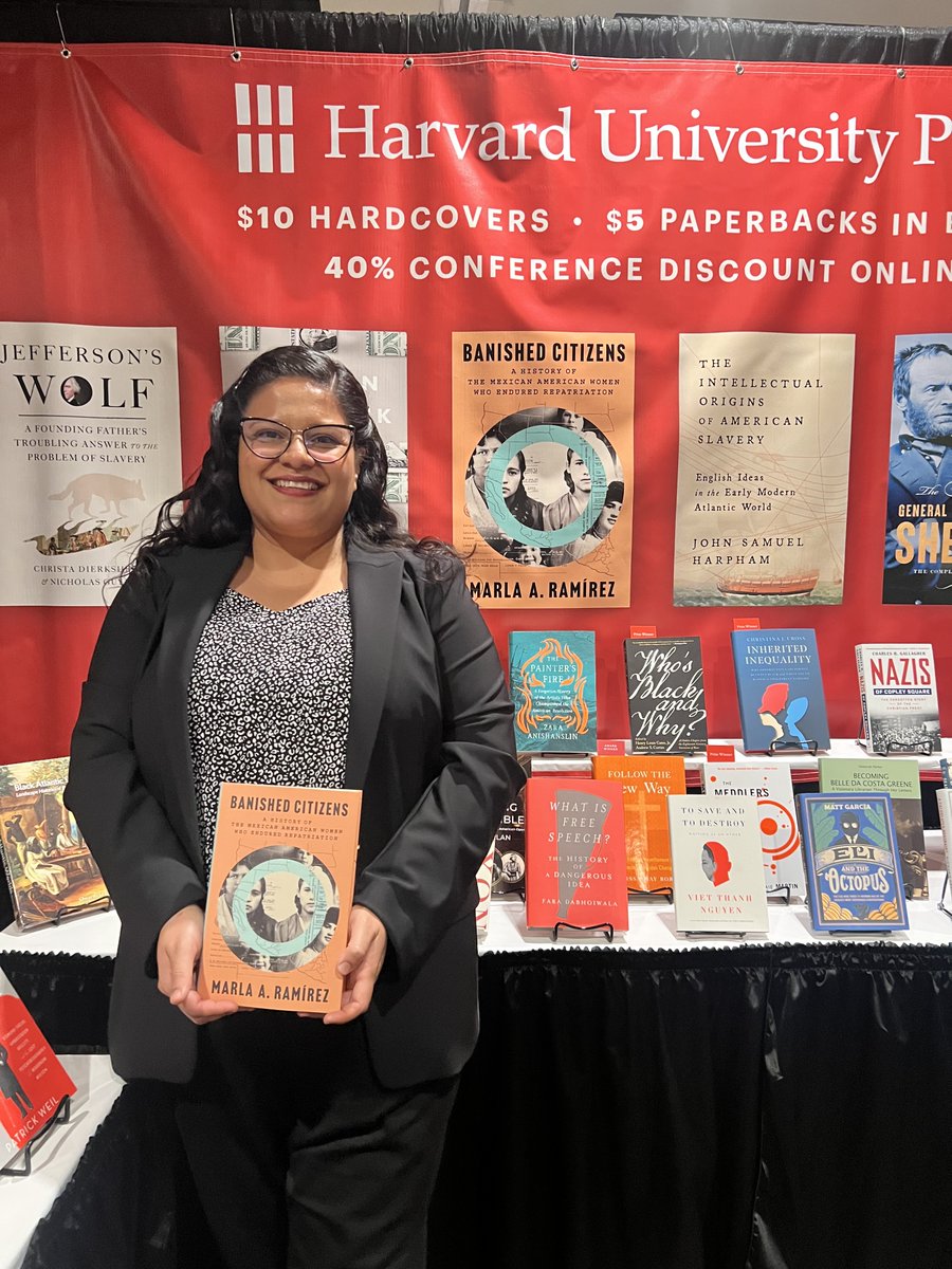 emsilk10's tweet photo. Congratulations to Marla A. Ramírez &amp; BANISHED CITIZENS on FIVE amazing awards!!

Winner, Mary Nickliss Prize
Winner, IEHS Theodore Saloutos Book Award
Winner, IEHS First Book Award
Winner, LAWCHA Philip Taft Labor History Award
Honorable Mention, Merle Curti Social History Award https://t.co/UZArR2ltn1