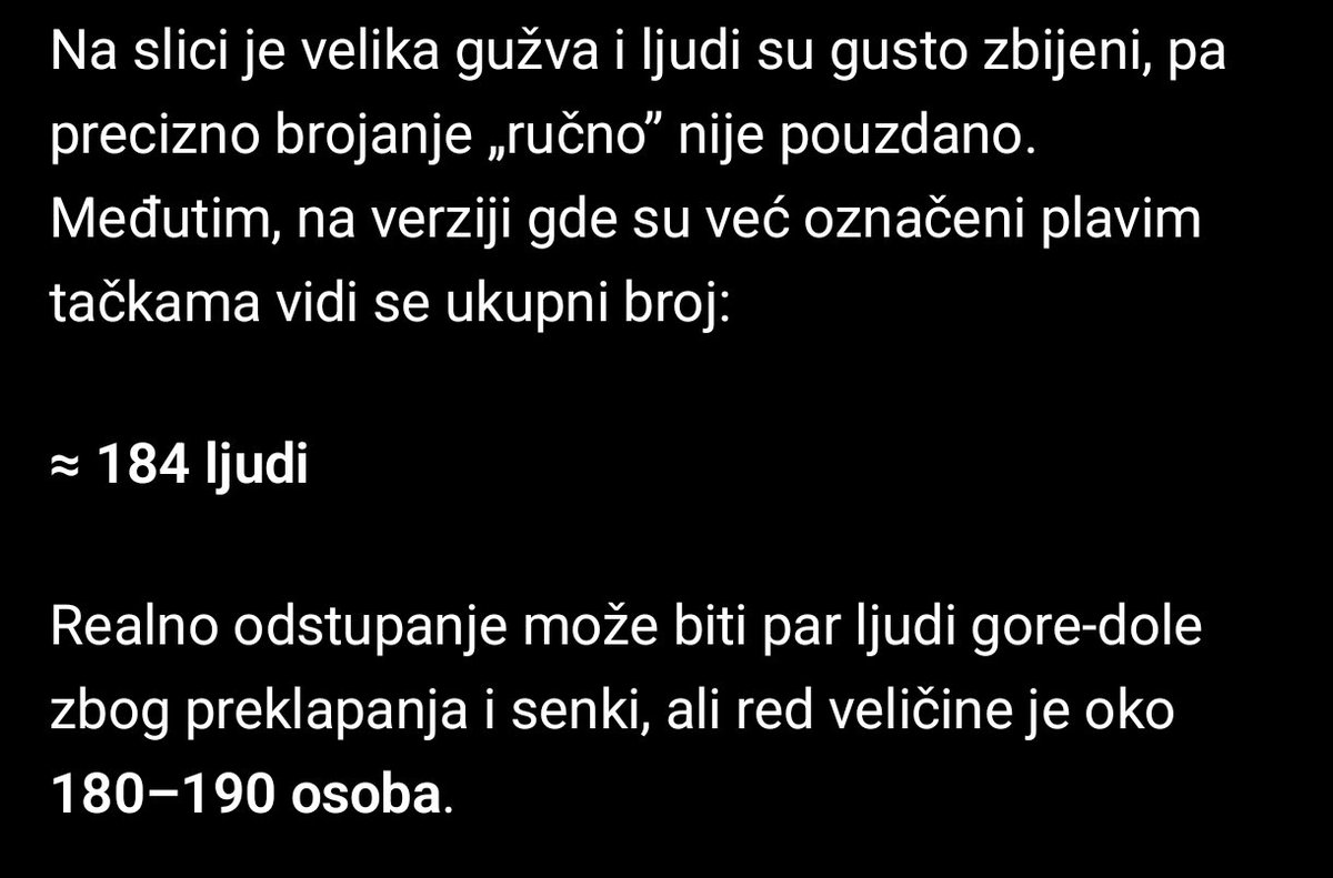 TAČAN BROJ GOVEDA NA DANAŠNJEM PROTESTU SNS PROTIV POLICIJE U NOVOM SADU.