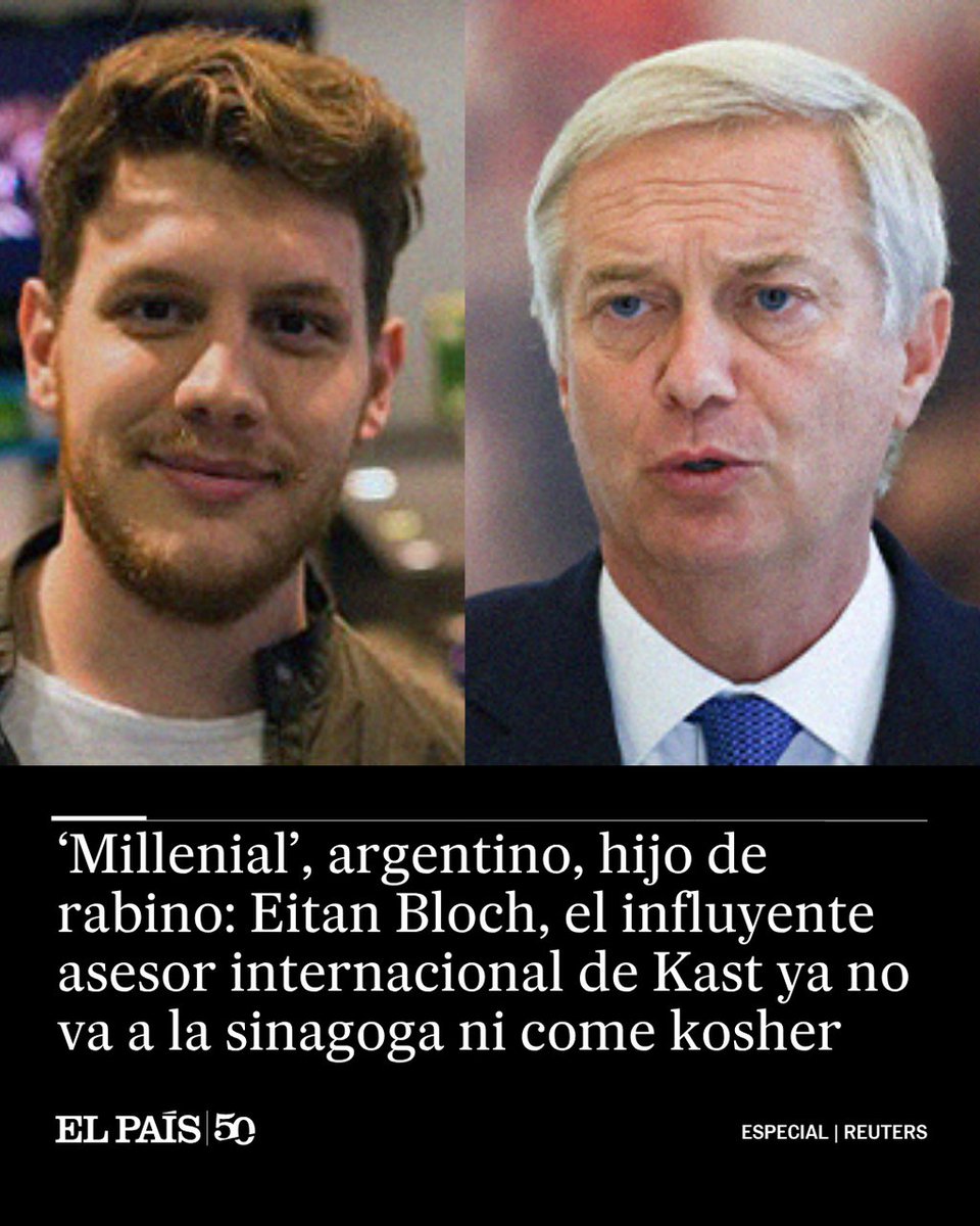 Una de las voces que más escucha Kast en asuntos de política exterior es la de Eitan Bloch. De 32 años y hoy instalado en el ‘Segundo piso’ de La Moneda, vive desde los 15 años en Chile y trabajó en la embajada de Israel dozz.es/f1u07a