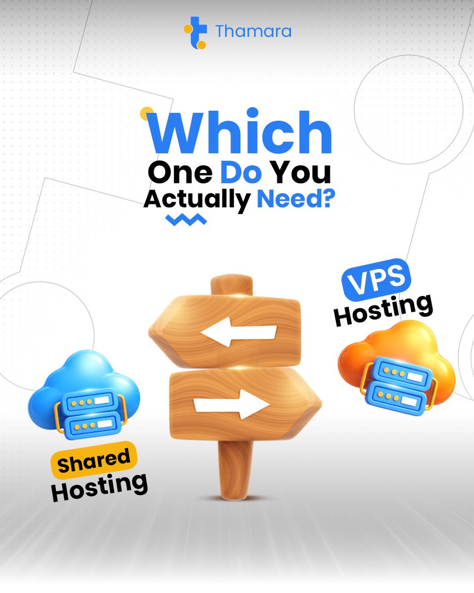 Thamaracloud's tweet image. Choosing hosting isn’t about power it’s about the perfect fit. 

Shared: Ideal for beginners, blogs, and small projects.
 VPS: For growing traffic, better performance, and full control.
Pick right to save costs and ensure scaling.                                    
 #VPSHosting