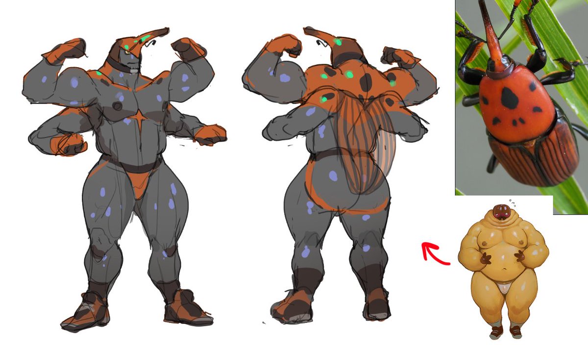 Red palm weevil OC.
✨ glow up ✨