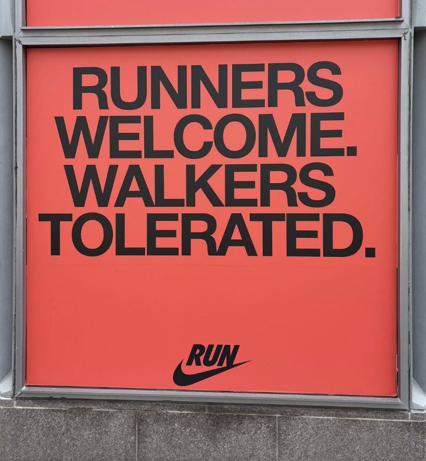 BrandGully's tweet image. Ouch. This is just so unnecessary by #Nike.

In Boston, leading up to the marathon. 

Hearing they’ve pulled this piece down now after much backlash. They were asking for it with something this exclusionary and out of touch.

Will likely end up taking the sheen off whatever else