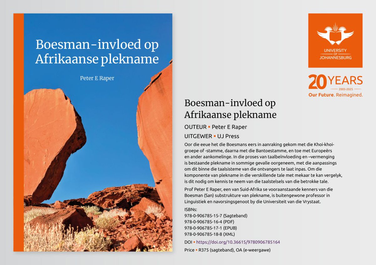 eug1979's tweet photo. e-Onomastics: #Boesman-invloed op #Afrikaanse #plekname shortlisted for the 2026 #Hiemstra Non-Fiction #Prize https://t.co/OCoaHNB7jS #recognition by the #Suid-Afrikaanse #Akademie vir #Wetenskap en #Kuns is #honour to the #scholarly #value of this #remarkable #publication https://t.co/SwVIaMaS16