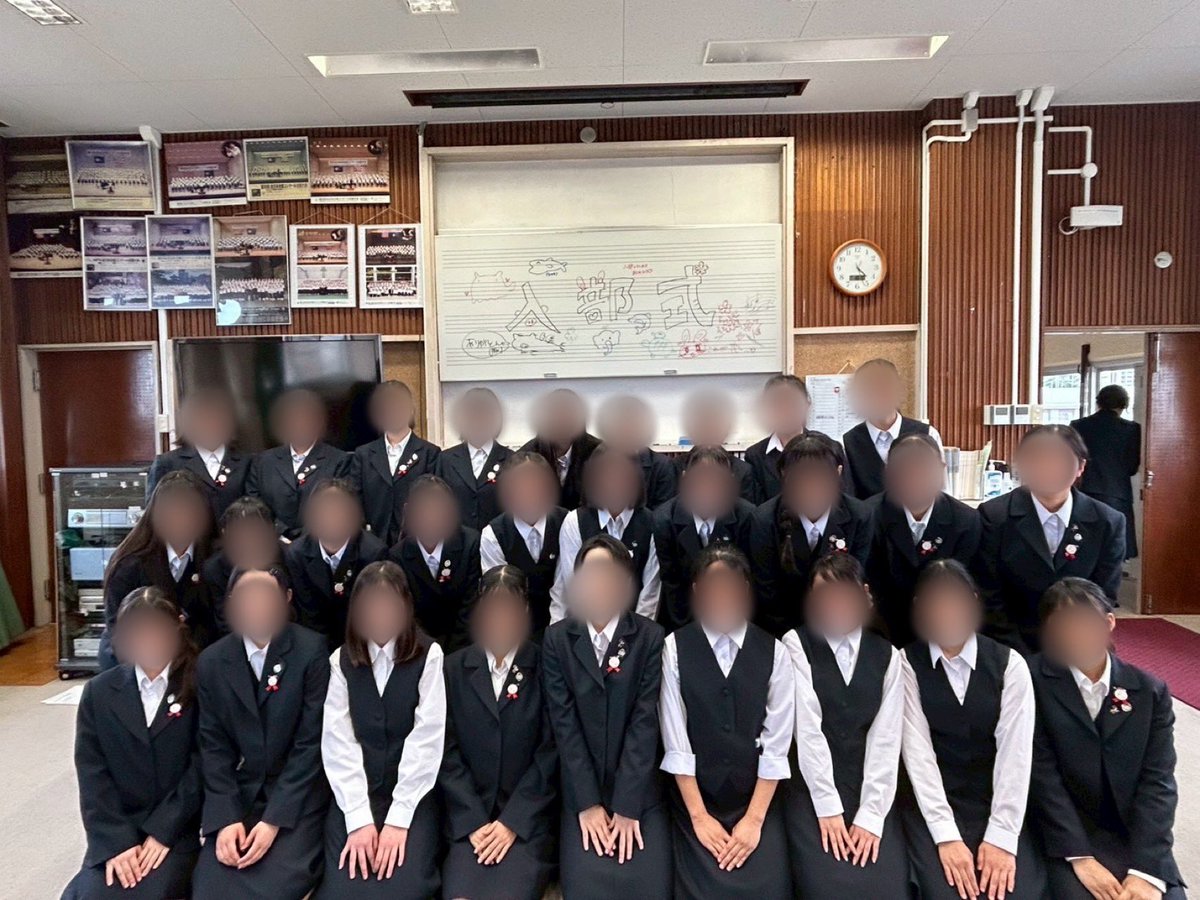 本日、入部式を行いました✨️
今年は29人もの新入生が入部し、なんと総勢75名となりました🙌
出会えたことへの感謝を込めて、新入生の皆さんが心から音楽を楽しんでくれることを願っています💗
これからは、一女音楽部の部員として私たちと一緒に歩んでいきましょう！