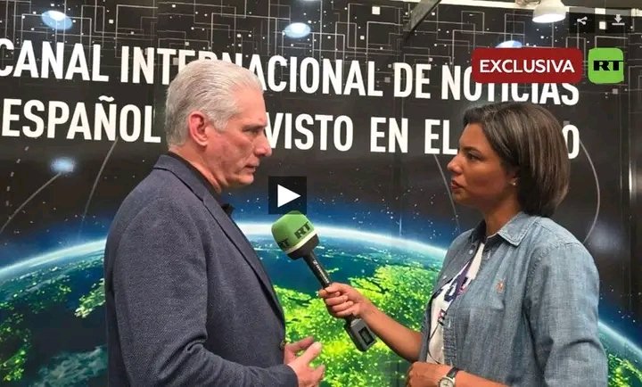 🔴 Nuestro presidente, <a href="/DiazCanelB/">Miguel Díaz-Canel Bermúdez</a>, concedió una entrevista a RT en el marco del V Coloquio Internacional Patria de Comunicación Digital, que se celebra del 16 al 18 de abril en La Habana y rinde homenaje al centenario del nacimiento de #FidelPorSiempre

#100AñosConFidel