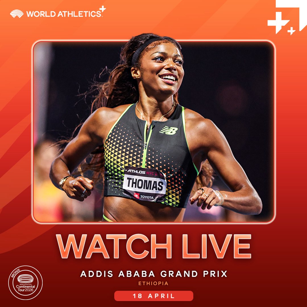 Live from Addis Ababa 🌟

The Grand Prix brings top athletics action to the Ethiopian capital 🇪🇹

Watch it all live 👉 bit.ly/4tV3yF8