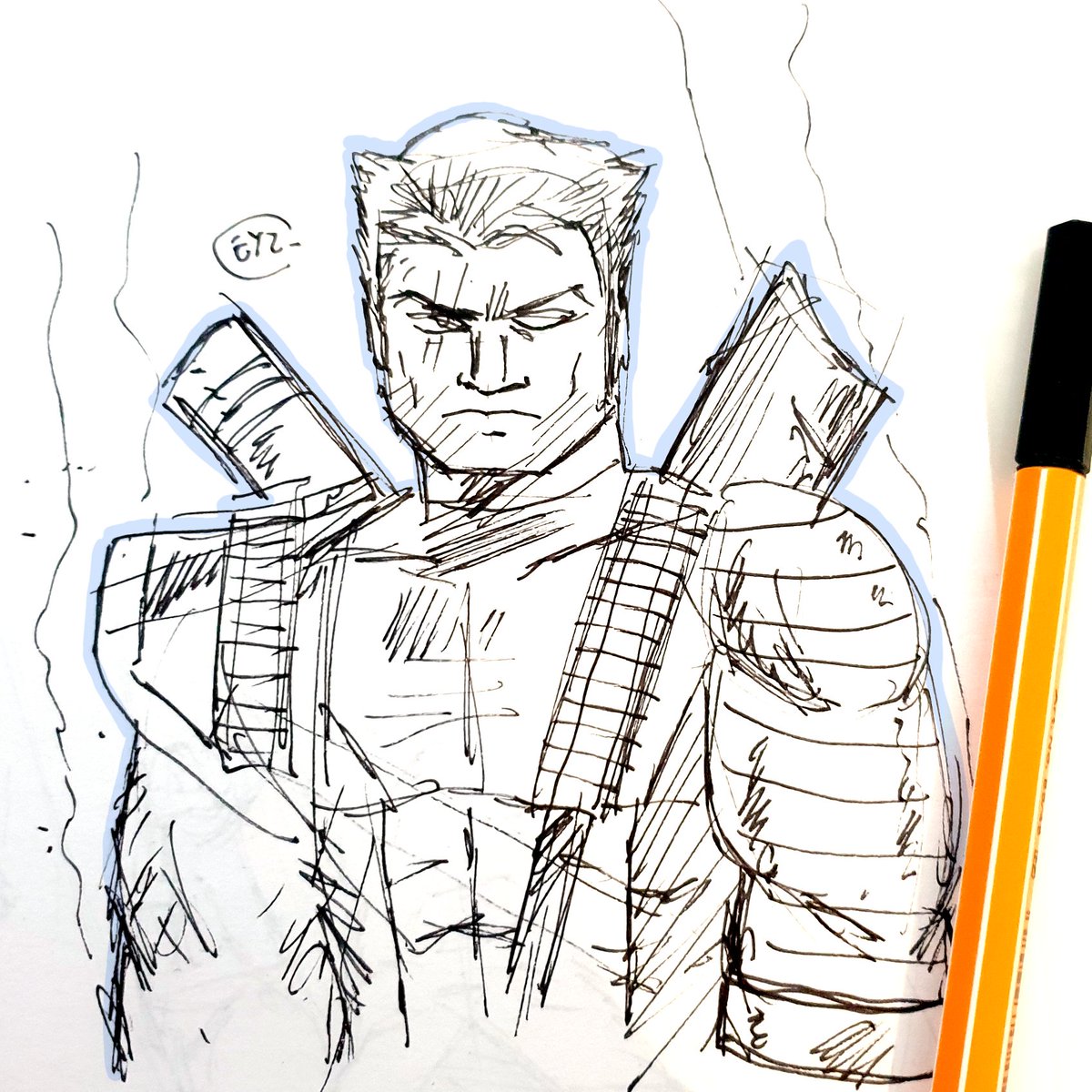 Eyzmaster's tweet image. New week new batch of daily sketches!

#Eyz #myart #CABLE #nathansummers #cyclops #deadpool #force #xmen #marvelcomics #marvel #comics #DailySketch #DSC