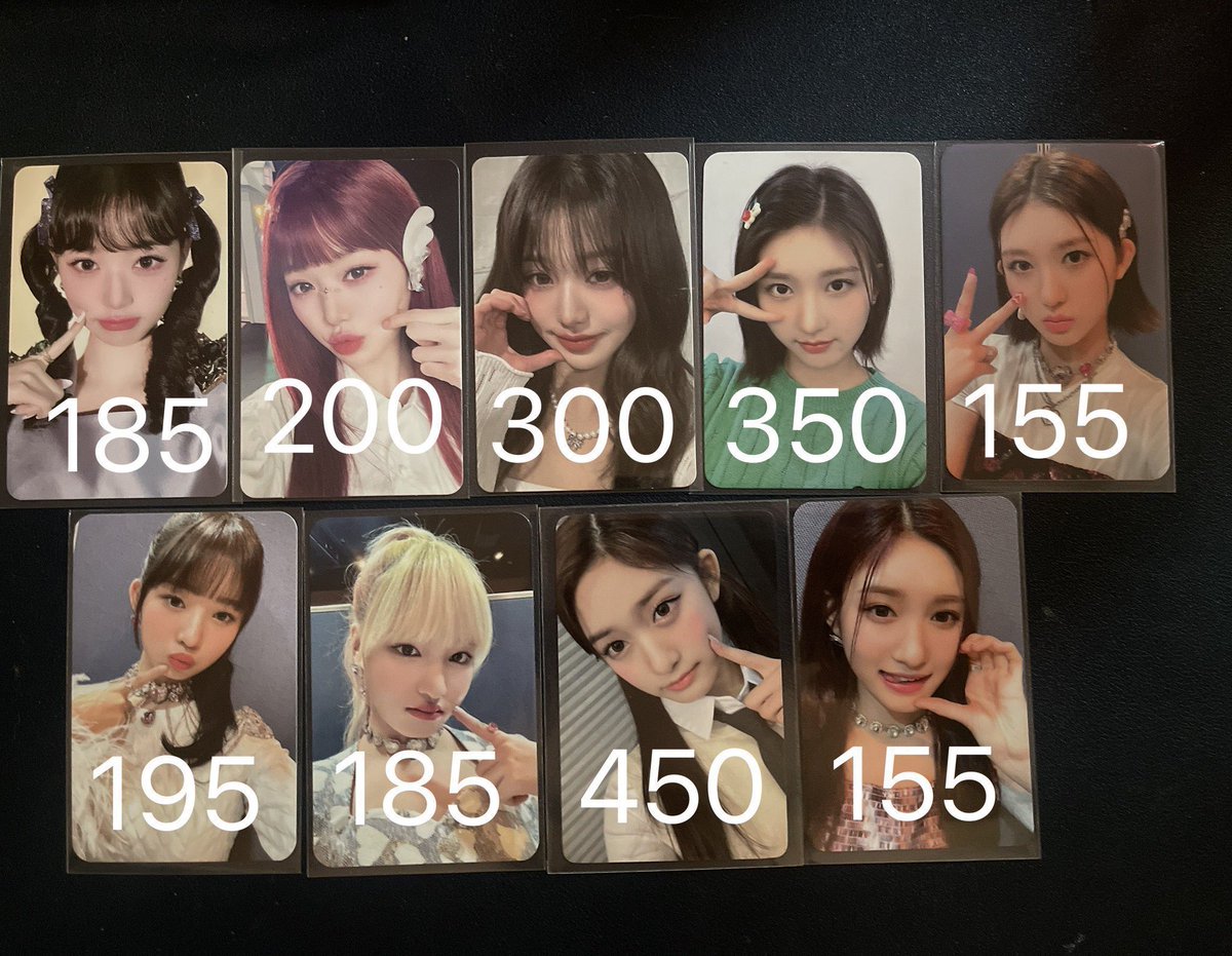 พร้อมส่ง
วอนยอง เรย์ กาอึล ลิซ อีซอ 

ค่าส่ง 
ลทบ 35 ems 45
아이브 양도
#ตลาดนัดive #ตลาดนัดไอบึ
