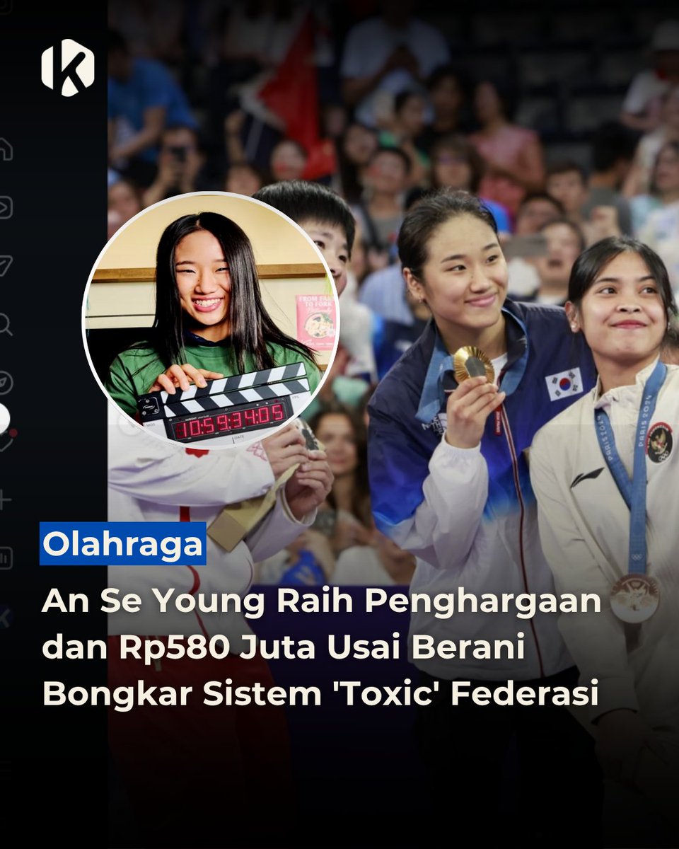 kontekscoid's tweet photo. Nggak cuma jago smash, dia resmi raih Penghargaan Demokrasi &amp; Perdamaian plus Rp580 juta pada Sabtu, 18 April 2026. Alasannya? Karena dia berani lawan sistem "toxic" di federasinya sendiri meski sempat difitnah. (fm)

#konteks #badminton #federasi #anseyoung #toxic https://t.co/bTmVhVtkPf
