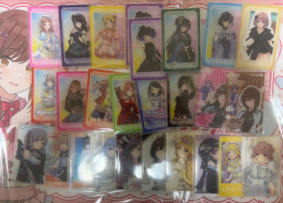 subfuki's tweet photo. 【交換】シャニマス　シャイニーカラーズ

譲）画像

求）同異種 甘奈、甜花、円香、羽那>定価(お断りする可能性があります)

8th両日現地手渡し
所持状態によってお断りする可能性がございますが、出来るだけなんでも検討します。
よろしくお願いいたします。 https://t.co/ZAzCrAXNjj