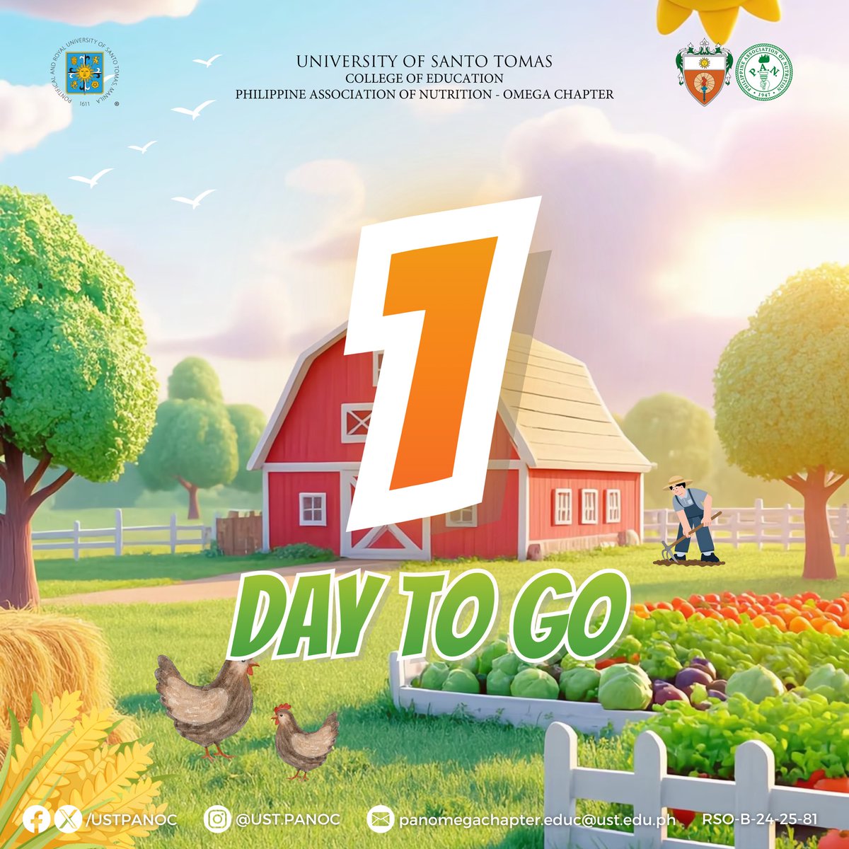 USTPANOC's tweet photo. 𝟭 𝗱𝗮𝘆 𝘁𝗼 𝗴𝗼! 🌱

Something full of nutrients is about to bloom.

Get yourself ready to dig in, plant seeds of change, and make every seed count. 🪏

(1/3) https://t.co/oLBFfslMzd
