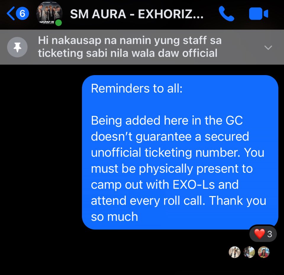 Sh94kl's tweet image. Reminders to all na may plan mag camp out dito sa SM AURA to be fair enough sa mga nagstay dito to secure for ticketing ❤️ 

Kindly pm me para ma add sa gc 

Fb kyla leigh yanes naka coat na pink ang dp

#EXHOrizonInManila
