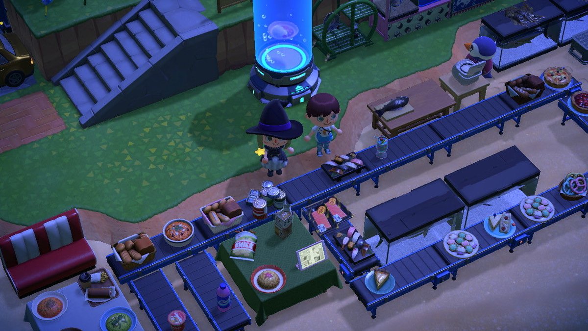 wgq3je's tweet image. あすかっちと通信&amp;gt;ω&amp;lt;/
上空からのジョウロ、宙に浮くカレー、鳩ノ巣の水etc。充実で楽しかった～( ΦωΦ )✨️

 #あつまれどうぶつの森 #acnh