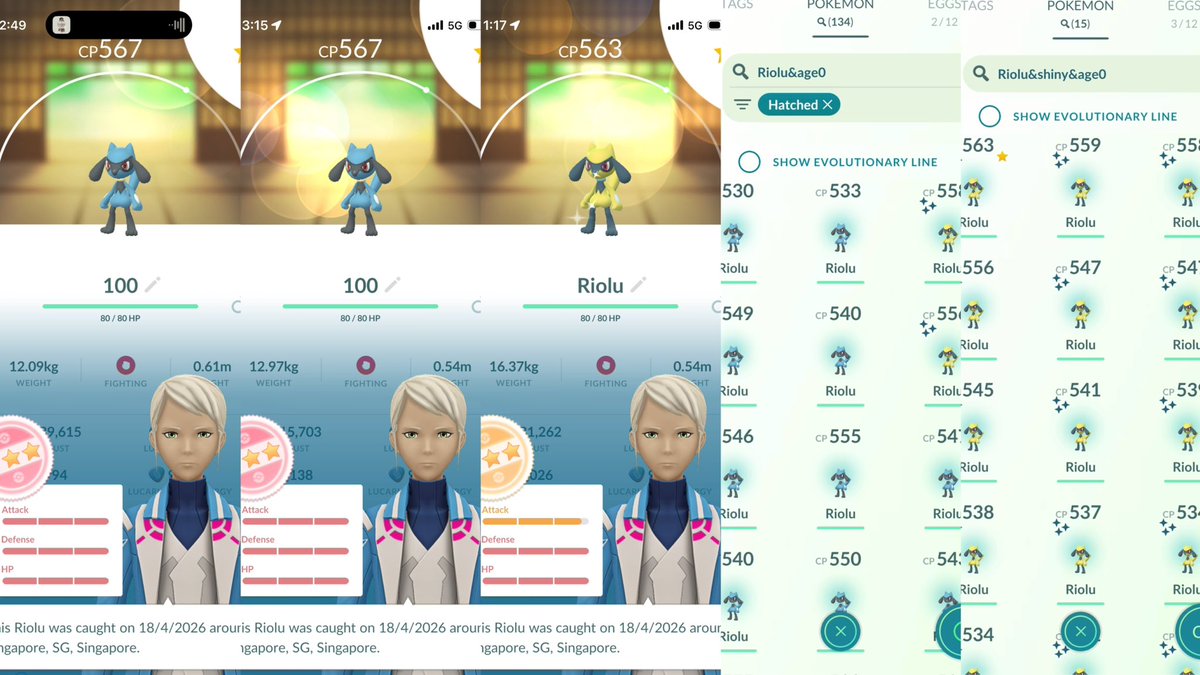 micsheldon1's tweet image. Riolu Hatch Day 🥳💙💛

15 shinies /134 
2 hundo 💯
&amp;amp; almst a shundo 563 
🥰🙏🏻🫶🏻

Hope all have a fun event hatching 🐣 
So tired 😴 now … need a drink 🍷☺️

#pokemongo #riolu #hatch