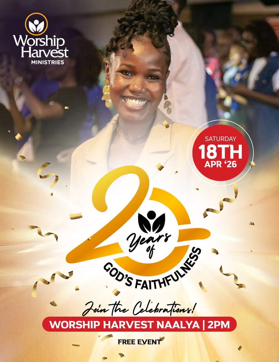 sanyuchozen06's tweet photo. Tell your boda guy to bring you at Worship Harvest Naalya 
You will know the details after arriving 🤭
#Proclaim26 
#WorshipHarvestAt20 https://t.co/adoUNetDo9