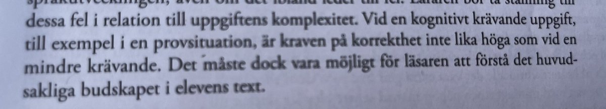 frksarapersson's tweet photo. ”Vid […] en provsituation, är kraven på korrekthet inte lika höga…”

Va? Lärare ska alltså ställa lägre krav just vid prov, än annars? Jag fattar ingenting. https://t.co/CYsqSLxy2K