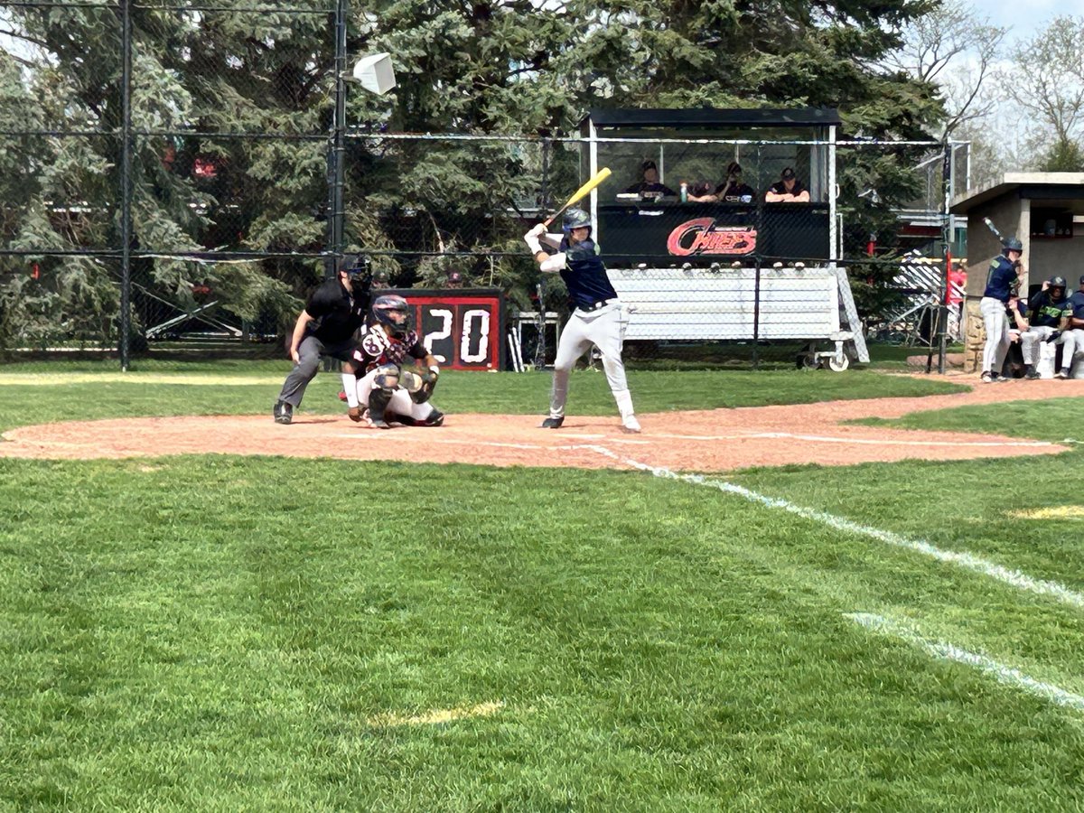 LancerBaseball2's tweet photo. Lancers take game 1 vs. Waubonsee 5-1.  Starter M Self CG (W) 7IP 3H 1ER 1BB 5K.  E Noguera 2-3 3RBI, P Amin 2 doubles, J Rolon and N Yeager each an RBI double. https://t.co/QFsiAAFlgw