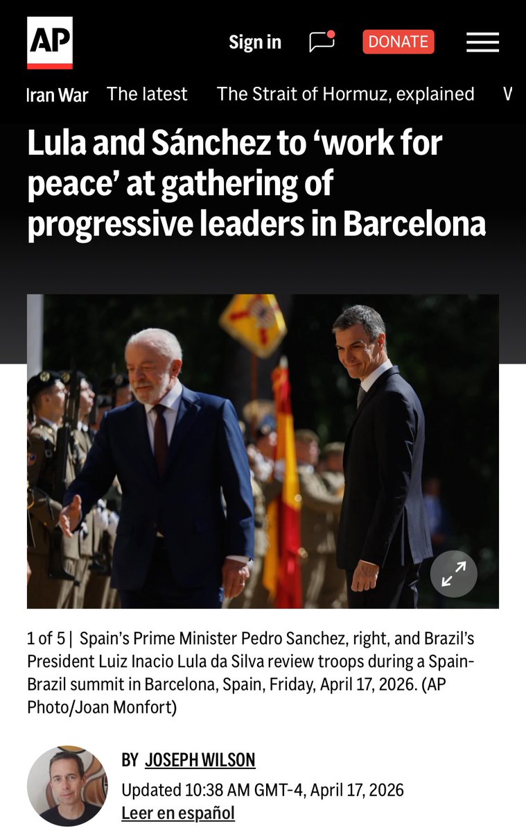emiliotgonzalez's tweet image. Leftist leaders rally in #Spain at event hosted by anti-US Prime Minister and the anti-US President of #Brazil.

Anti-US Presidents of #Mexico and #Colombia among numerous attending.

Unifying factors are anti-US, anti-#Israel, pro-#Iran pro-illegal migrants.

What a group.