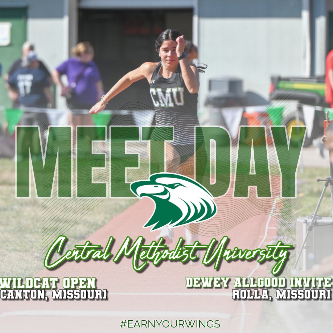 cmueaglesXCTF's tweet photo. If you are looking for us, we will be in two different locations today.
Culver Stockton College
Wildcat Open
๐: https://t.co/Sd39VMu4rT
Missouri S&T University
Dewey Allgood Invitational
๐: https://t.co/tcvhCxW49w
#EarnYourWings #moneyseason๐ธ https://t.co/g94ed4TH4c