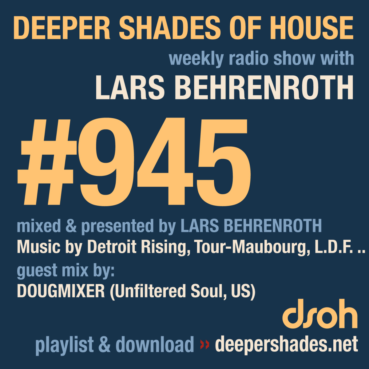 DeeperShades's tweet image. #nowplaying on radio.deepershades.net : Lars Behrenroth w/ exclusive guest mix by DOUGMIXER (Unfiltered Soul, Las Vegas) - DSOH 945 Deeper Shades Of House #deephouse #livestream #dsoh #housemusic