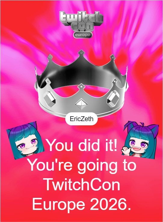 EricZeth's tweet image. A FOXIAN IS GOING TO TWITCHCON 2026 ;3
#Twitchcon #vtuber