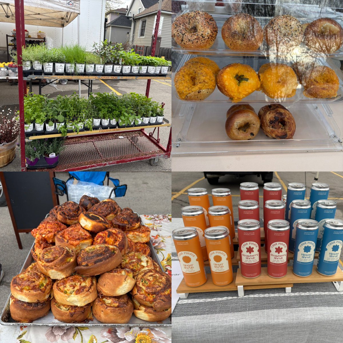 OttawaStFarmers's tweet image. Good Morning!!!!!
Stop by and great all your favourite vegetables, baked goods, bagels,meat pies, soup, coffee and pizza 
Here until 2 or until they run out.

#ottawastreetfarmersmarket #local #fresh #hamont