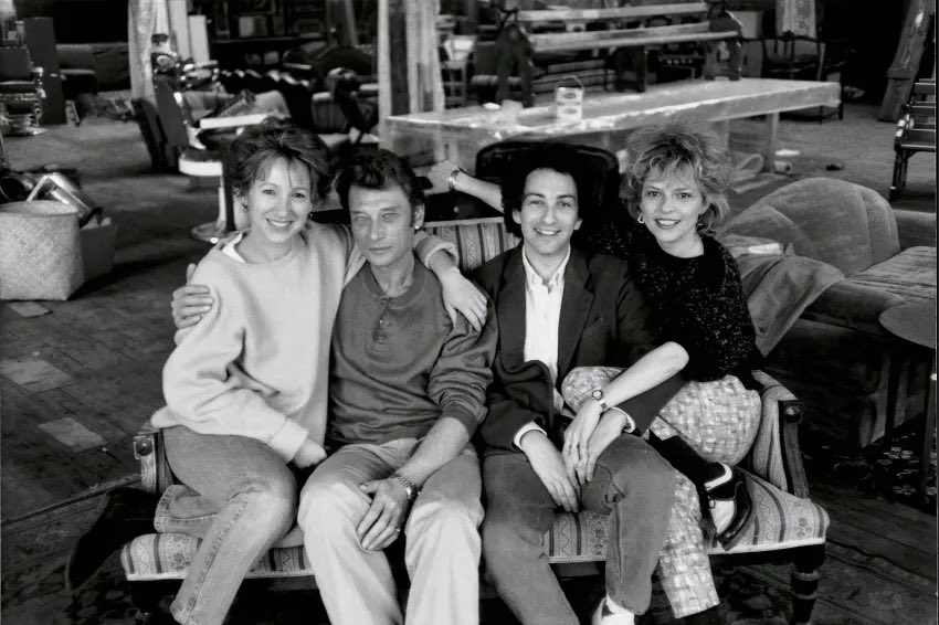 Nathalie Baye, Johnny Hallyday, Michel Berger et France Gall (1986)